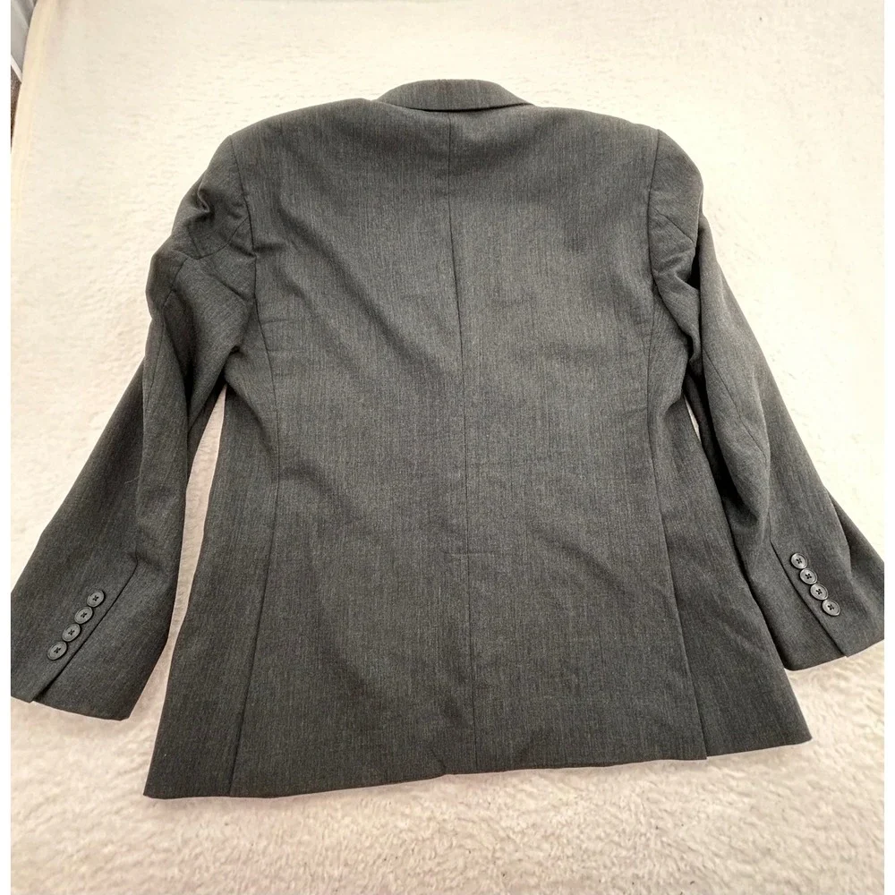 Jos A Bank Joseph Slim Fit Blazer Mens 38S Charcoal Gray 100% Wool Sport Coat